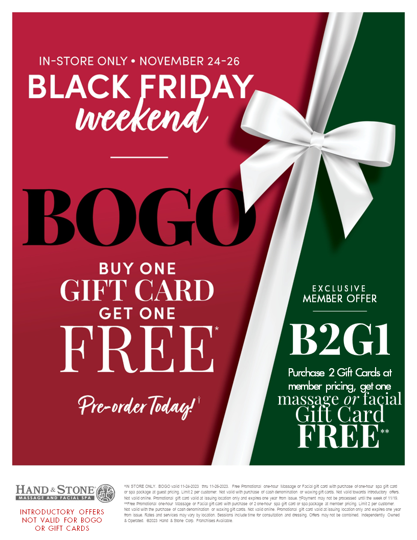 Hand & Stone – Black Friday Sale icon