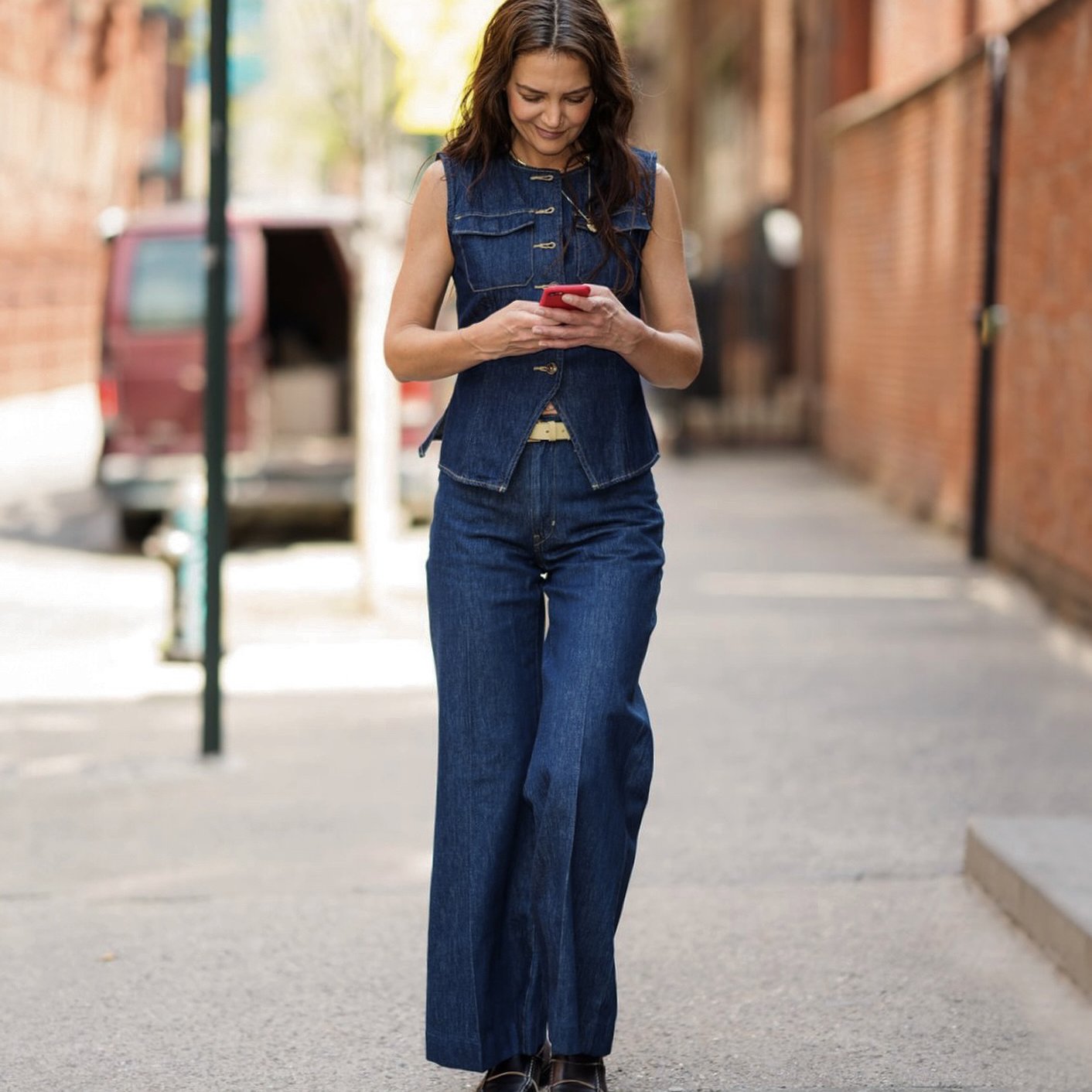 Banana Republic Denim vest and jeans